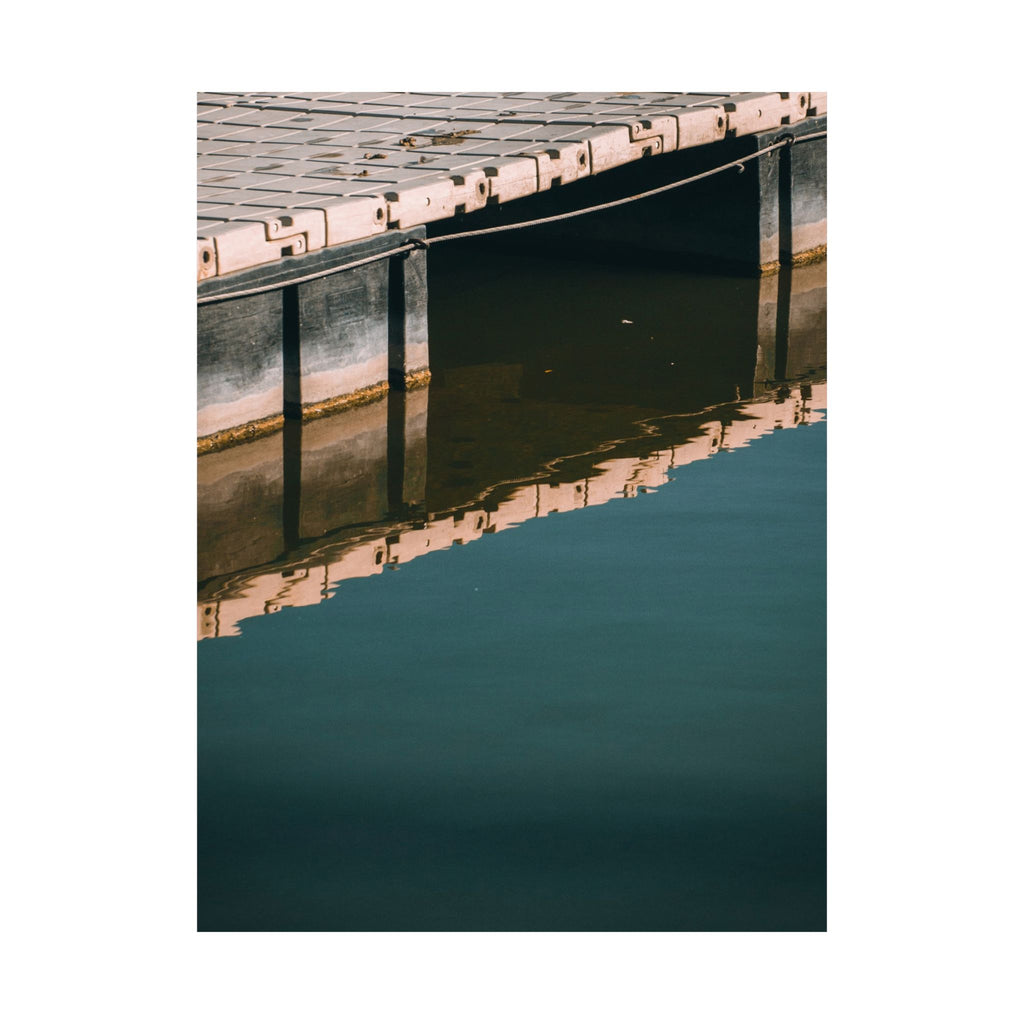 Matte Poster — Dock Reflection Minimalist Wall Art