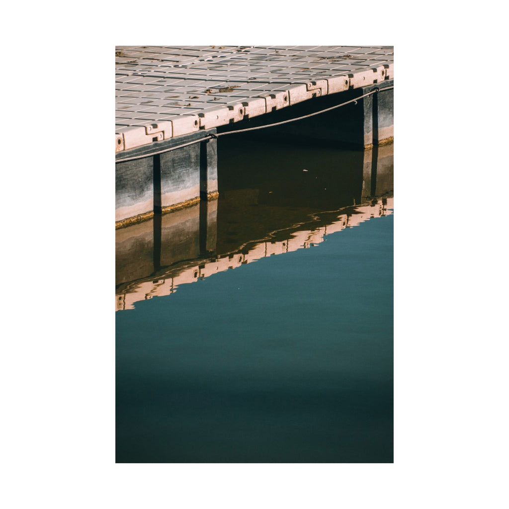 Matte Poster — Dock Reflection Minimalist Wall Art