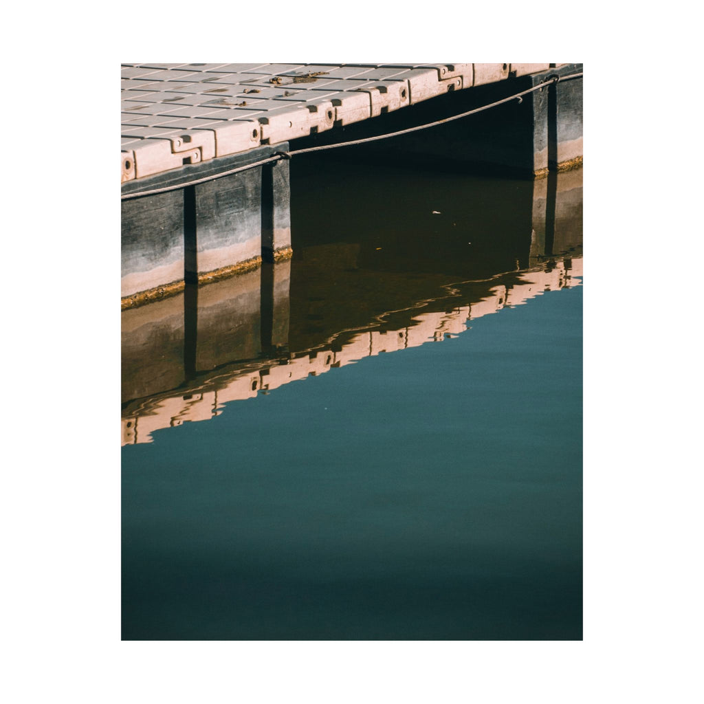 Matte Poster — Dock Reflection Minimalist Wall Art